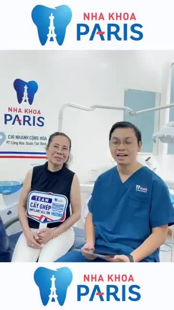 Bác sĩ Võ Tá Dũng phân tích tình trạng và kế hoạch điều trị cắm ghép Implant toàn hàm All On 4 (hai hàm) tại Nha Khoa Paris, Chi nhánh số 97 đường Cộng Hoà: