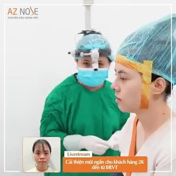 Khách hàng 2K đến từ BRVT cải thiện đầu mũi ng.ắn bởi Bác sĩ CKI. Hoàng Nhung
