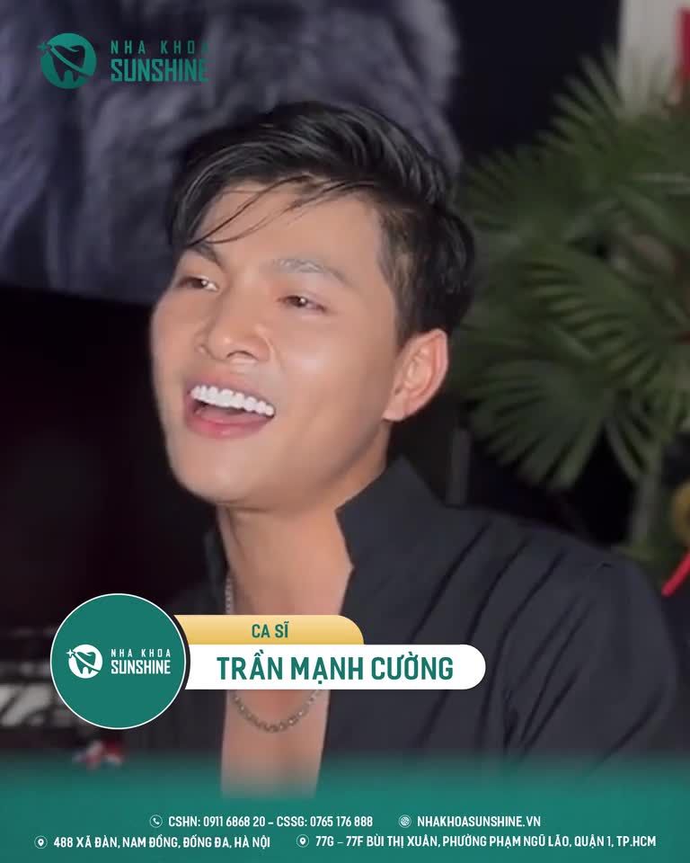CA SĨ TRẦN MẠNH CƯỜNG SAU 2 NĂM LÀM RĂNG SỨ THẨM MỸ