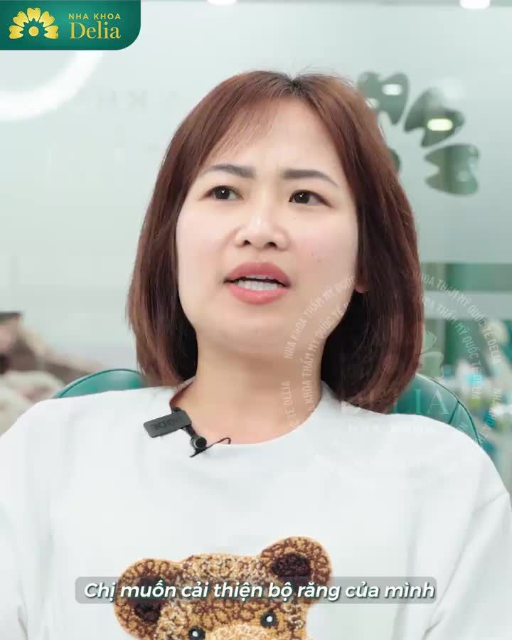 “Vì tin nên chọn Delia, bây giờ chị rất hài lòng với nụ cười trắng sáng khỏe đẹp này” - Chị Hồng Liên tâm sự