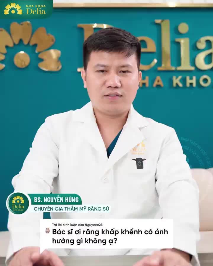 Bác sĩ Hùng - Nha khoa Delia phân tích chi tiết tác hại của răng khấp khểnh và tư vấn giải pháp khắc phục trong video dưới đây!