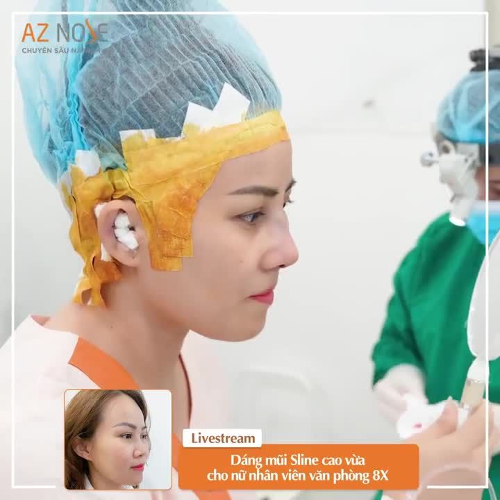 Dáng mũi Sline cao vừa, đầu mũi tròn cho nữ nhân viên văn phòng 8X thích sự nhẹ nhàng