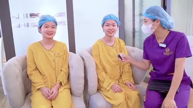 2 chị em cùng nhau đến Dr.Hải Lê làm đẹp và những cảm nhận ban đầu vô cùng ấn tượng Với kỹ thuật cắt mí tại Dr. Hải Lê, đôi mắt của 2 chị rm đã thay đổi bất ngờ: