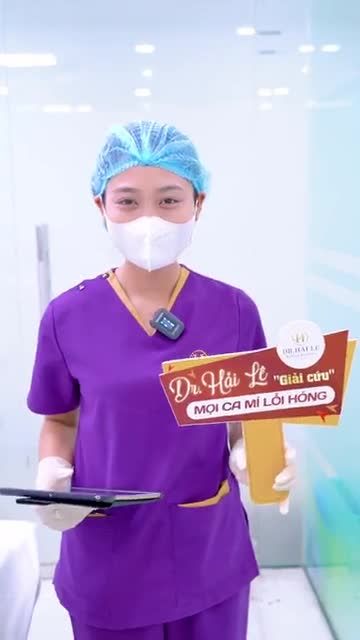 Đôi mắt lỗi hỏng, size quá to, đính cơ sâu được Dr.Hải Lê chỉnh hình thành công sau 60 phút cả nhà cùng theo dõi