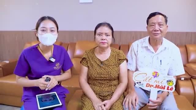 Sau 7 ngày thực hiện thẩm mỹ mắt tại Dr.Hải Lê cô chú U50 có cảm nhận như thế nào Cả nhà cùng theo dõi