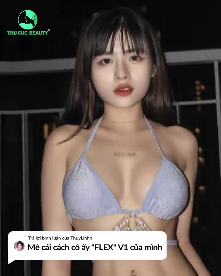 Tiktoker Pinky Vân Anh “FLEX” V1 siêu cuốn sau khi nâng ngực tại Thu Cúc