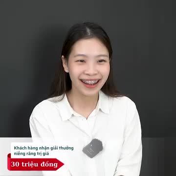 Khách hàng nhận giải NIỀNG RĂNG MIỄN PHÍ 30 triệu đồng