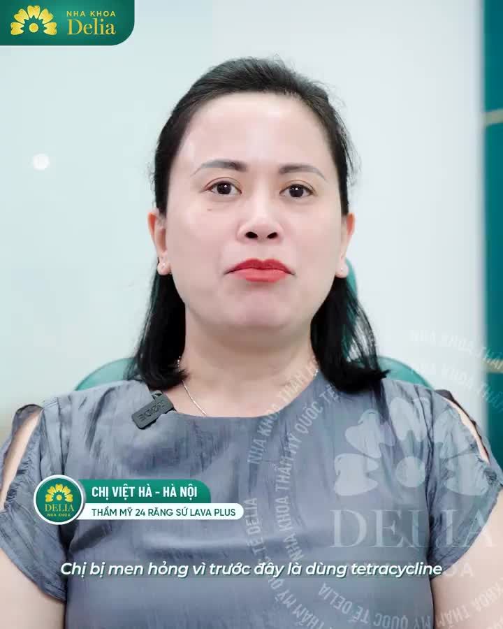Hàm răng mái tóc là góc con người, cho nên chị Việt Hà đã quyết định lựa chọn địa chỉ uy tín - nha khoa Delia để làm thẩm mỹ răng sứ.