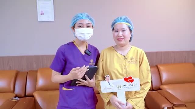 Chiêm ngưỡng ngay sự thay đổi từ mắt một mí thành mắt 2 mí chỉ trong 30 phút cắt mí tại Dr.Hải Lê