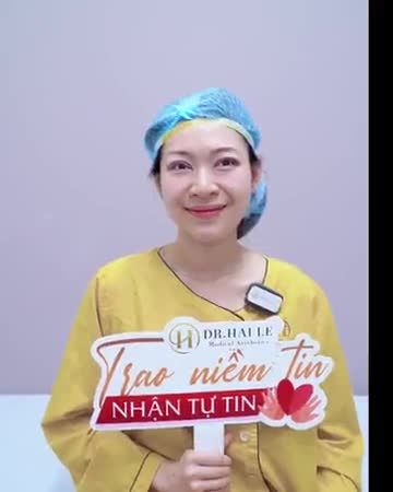 Đôi mắt tươi trẻ rạng rỡ chỉ sau 45 phút thực hiện cắt mí tại Dr.Hải Lê cả nhà cùng đón xem
