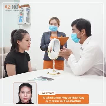 Khách hàng từ Bình Phước đến Sài Gòn tái tạo mũi h.ỏng cùng Bác sĩ CKI. Đinh Xuân Sơn Tùng.