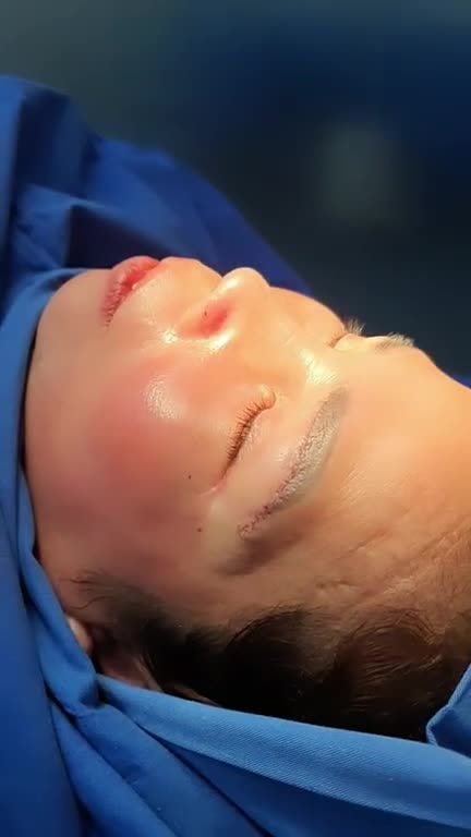 Bác sĩ Kỳ vừa hoàn thành ca phẫu thuật combo Nâng Mũi Aline Bán cấu trúc 2 lớp + Treo Cung Mày.