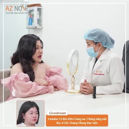 Youtuber Quyên Emie tái khám cùng BS CKI. Hoàng Nhung sau 3 tháng nâng mũi