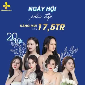 Tri ân Nàng, Thẩm mỹ Như Hoa bung deal nâng mũi cực HỜI: chỉ từ 17,5 triệu sở hữu MŨI CAO XINH - ĐẸP TỰ NHIÊN.