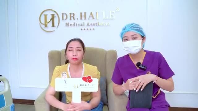 Chiêm ngưỡng ngay "tác phẩm" sau  khi khắc phục sụp mí bẩm sinh của chị khách hàng cùng thấy được sự thây đổi sau 7 ngày cắt mí