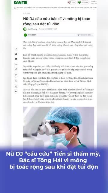 Đây là câu chuyện của một bạn DJ, từng đặt túi độn ở cơ sở khác do cảm thấy tự ti V3 khiêm tốn. Sau khi đặt túi độn mông, một thời gian sau vết khâu bị biến chứng nứt toác, hở mảng lớn.