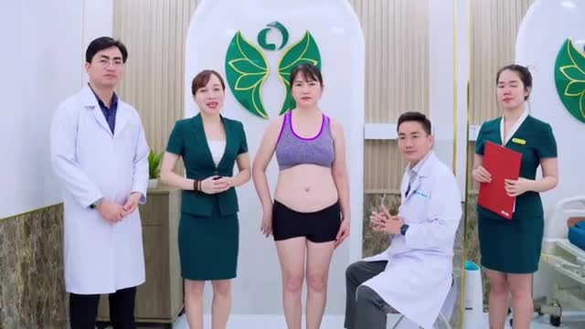 Nỗi khổ của nhiều chị em hiện nay là không thể diện những bộ váy ôm body, chị khách mà hôm nay ekip Bác sĩ Lương Ngọc tiếp nhận cũng thế, chị em và các bạn có thể thấy bụng chị không quá to nhưng đủ khiến chị kém phần tự tin trong công việc lẫn cuộc 