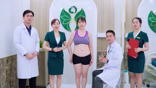 Nỗi khổ của nhiều chị em hiện nay là không thể diện những bộ váy ôm body, chị khách mà hôm nay ekip Bác sĩ Lương Ngọc tiếp nhận cũng thế, chị em và các bạn có thể thấy bụng chị không quá to nhưng đủ khiến chị kém phần tự tin trong công việc lẫn cuộc 