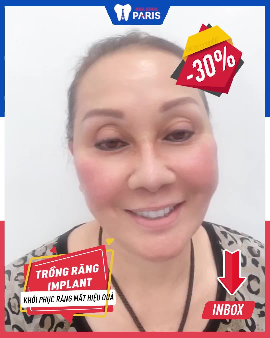Trồng răng implant - OFF 30% - chỉ từ 12 triệu