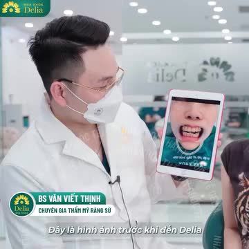 Đến với nha khoa Delia, chị Vũ Thanh Nga mong muốn sở hữu nụ cười tự tin