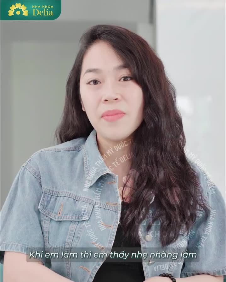 Lắng nghe chị Thanh chia sẻ cảm nhận sau khi làm răng tại Delia