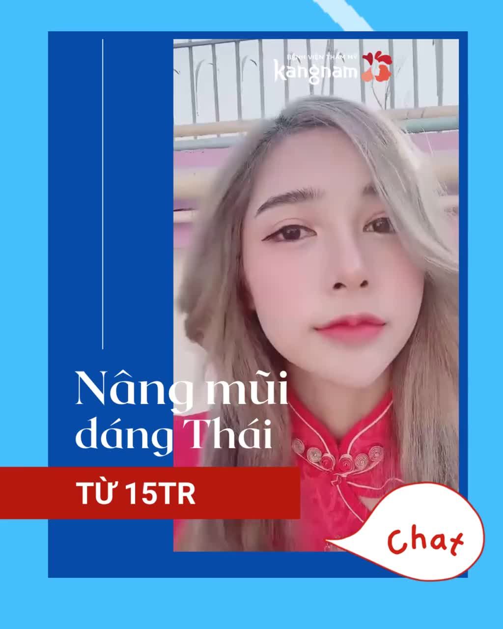 Nâng mũi - Đẹp như Hotgirl Thái Lan Mũi cao - thanh - dáng Sline mềm mại