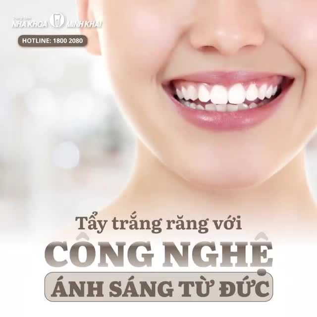 TẨY TRẮNG RĂNG VỚI CÔNG NGHỆ ÁNH SÁNG TỪ ĐỨC
