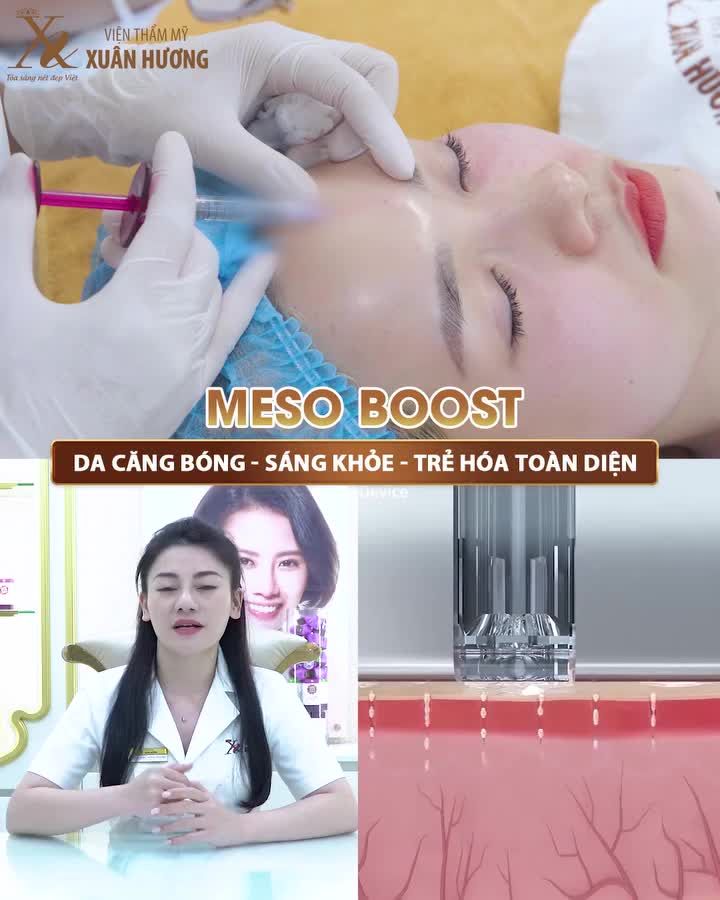 Để da căng bóng sáng mịn thì skincare ít nhất phải 3-4 tháng, còn Meso boost chỉ cần vài buổi thôi ạ.