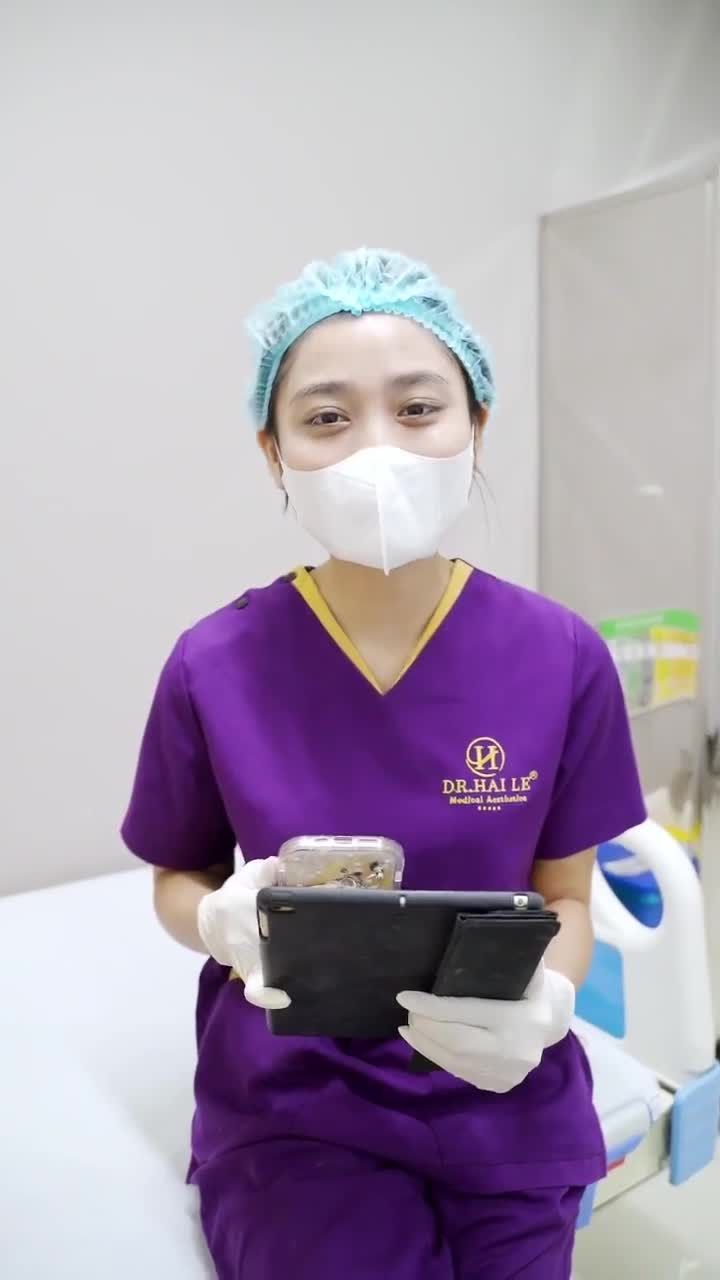 Cắt mí dưới xóa bỏ bọng mỡ mí mắt gây nặng mắt tại Dr.Hải Lê