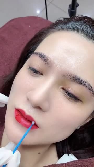 Combo phun môi + phun mí sau 3 ngày