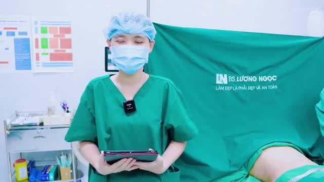 Với mong muốn sở hữu eo thon dáng đẹp như thời còn son, chị khách tin tưởng và lựa chọn hút mỡ tạo dáng tại ekip Bác sĩ Lương Ngọc.