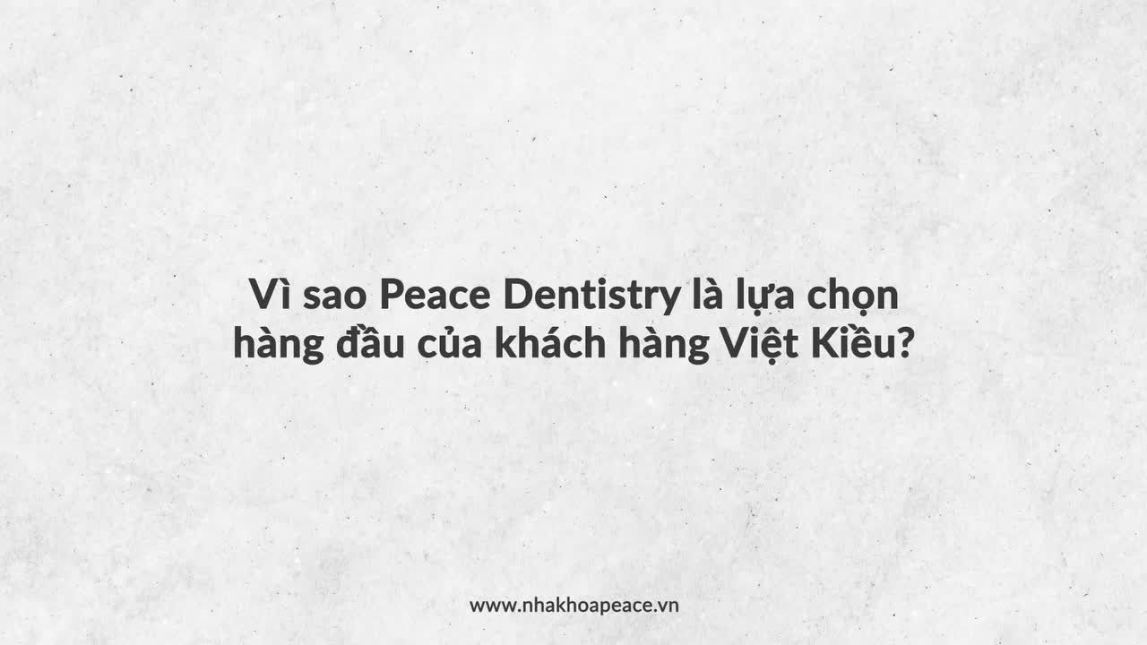 Xem thêm 7 video Bọc Răng Sứ của bác sĩ Bs nha khoa Peace Dentistry