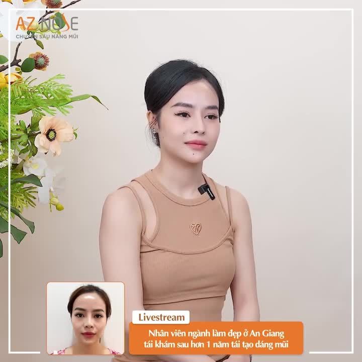 Khách hàng đến từ An Giang chia sẻ cảm nhận sau hơn 1 năm tái tạo dáng mũi