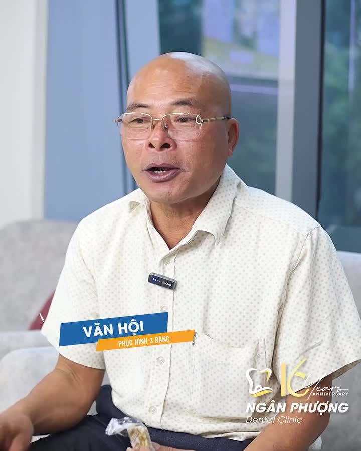 "Tôi biết như thế tôi cắm cách đây hàng mấy chục năm rồi" - Bác Văn Hội chia sẻ sau khi phục hình 3 răng