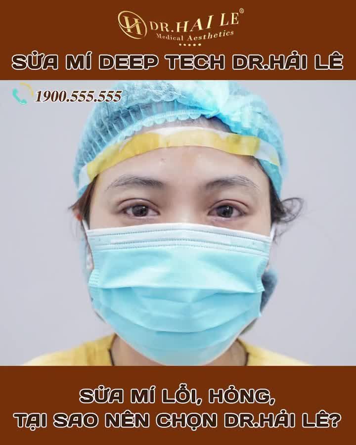 Khách hàng lựa chọn sửa mí tại Dr Hải Lê