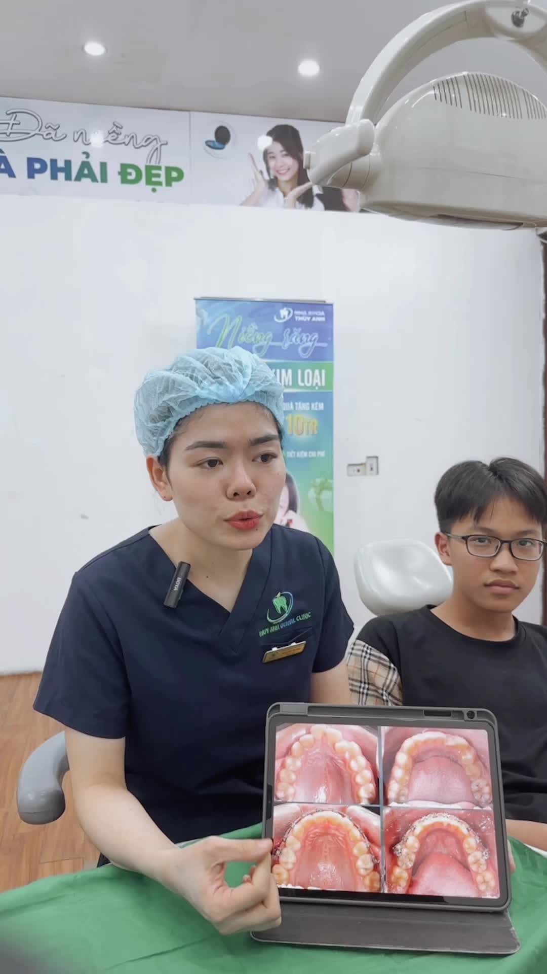 Sự thay đổi sau quá trình chỉnh nha khắc phục tình trạng răng chen chúc, cung hàm hẹp cho bạn Đại Phú tại nha khoa Thuỳ Anh.
