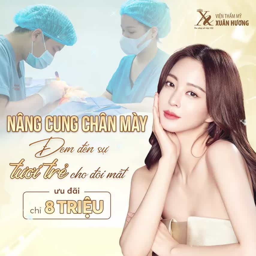 NÂNG CUNG MÀY Hết SỤP MÍ, chân mày CHẢY XỆ - Mắt TƯƠI TRẺ