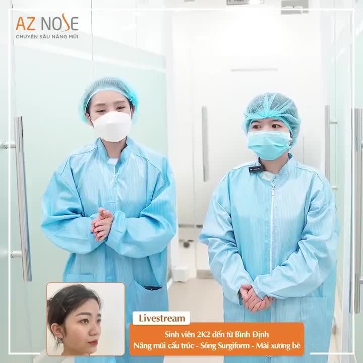 Sinh viên 2K2 đến từ Bình Định nâng mũi cấu trúc - Sóng Surgiform bởi BS CKI. Hoàng Nhung