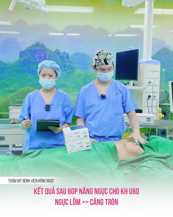 NGỰC "LÕM" HÓA CĂNG TRÒN SAU 60P NÂNG NGỰC DUAL PLANE