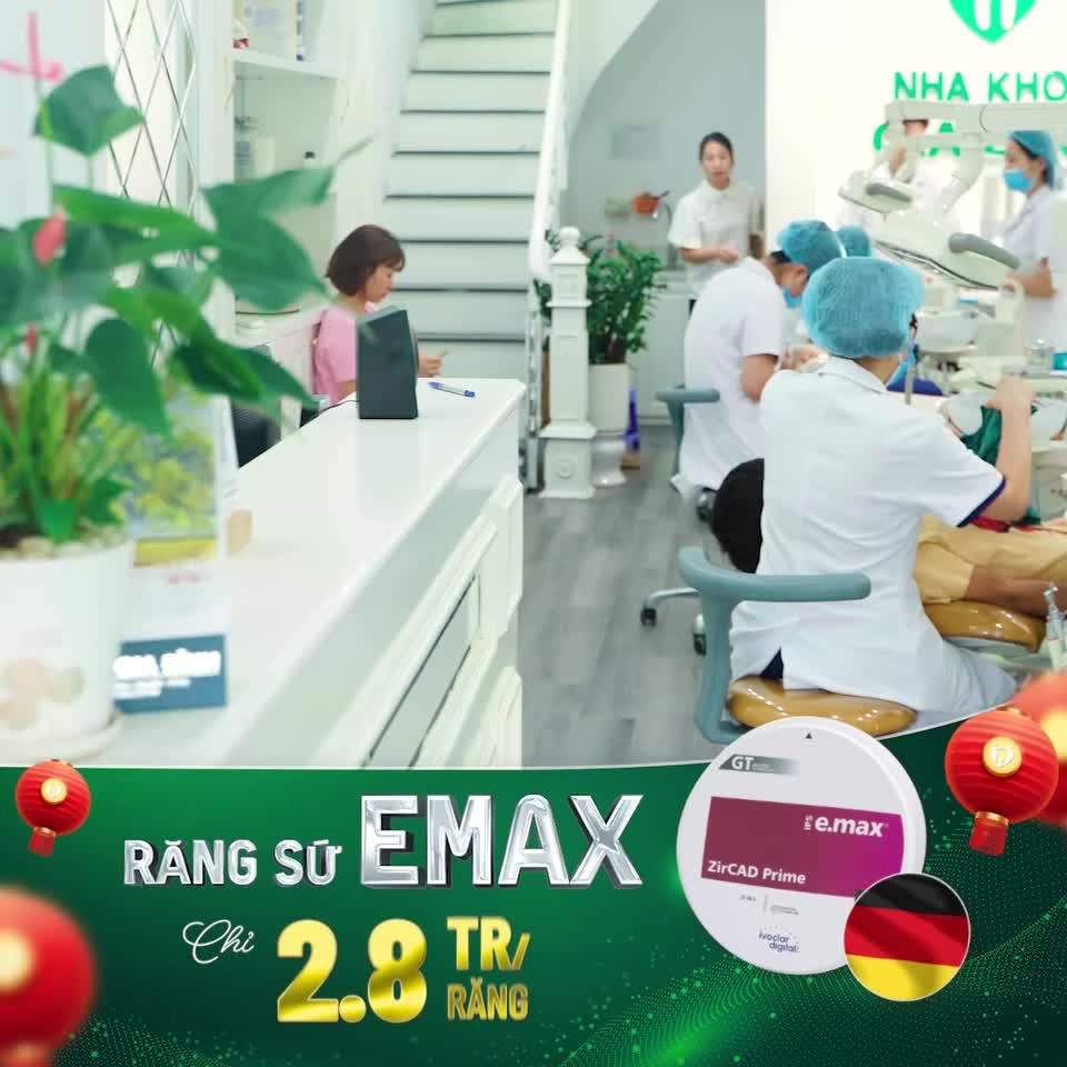MỪNG TẾT ĐẾN XUÂN VỀ - NHA KHOA GIA ĐÌNH TRỢ GIÁ RĂNG SỨ E.MAX CHỈ 2,8TR/RĂNG