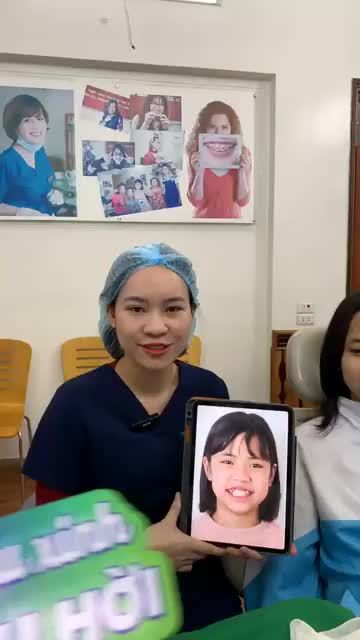 Sự thay đổi sau 1 năm thực hiện niềng răng khắc phục tình trạng khấp khểnh cho bạn khách hàng tại Nha khoa Thùy Anh.