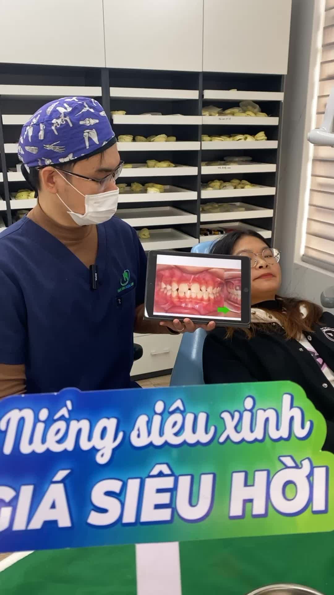 Kết quả sự thay đổi sau chỉnh nha của bạn khách hàng có tình trạng răng thưa và thiếu răng nanh.