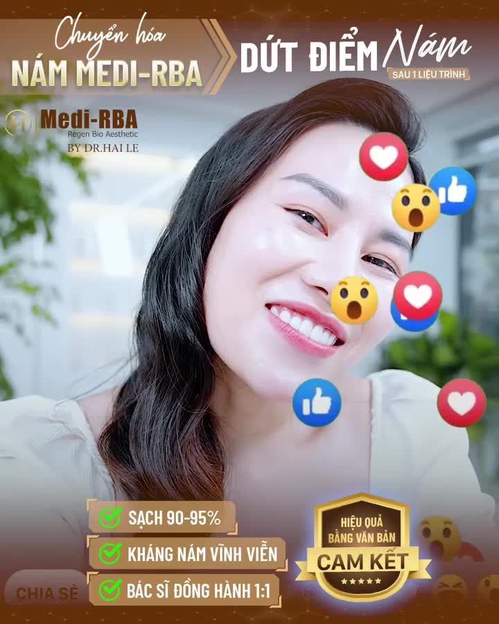 Sau khi trải nghiệm tổ hợp Medi-RBA tại Dr.Hải Lê chị Minh Quyên đã có một làn da căng-trắng-sáng-bóng-mịn