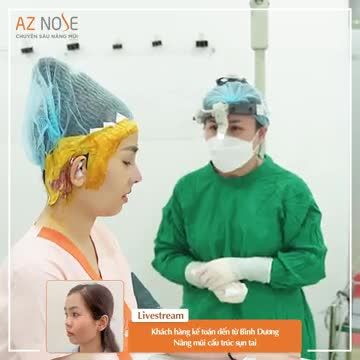 Khách hàng kế toán đến từ Bình Dương sau khi nâng mũi cấu trúc