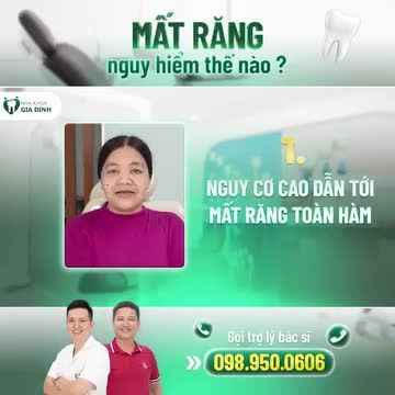 MẤT RĂNG NẾU ĐỂ LÂU NGUY HIỂM NHƯ THẾ NÀO?