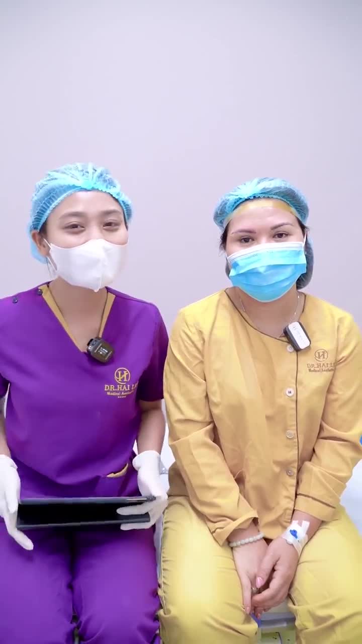 Đôi mắt tươi trẻ sau 45 phút Nâng cung mày tại Dr.Hải Lê!