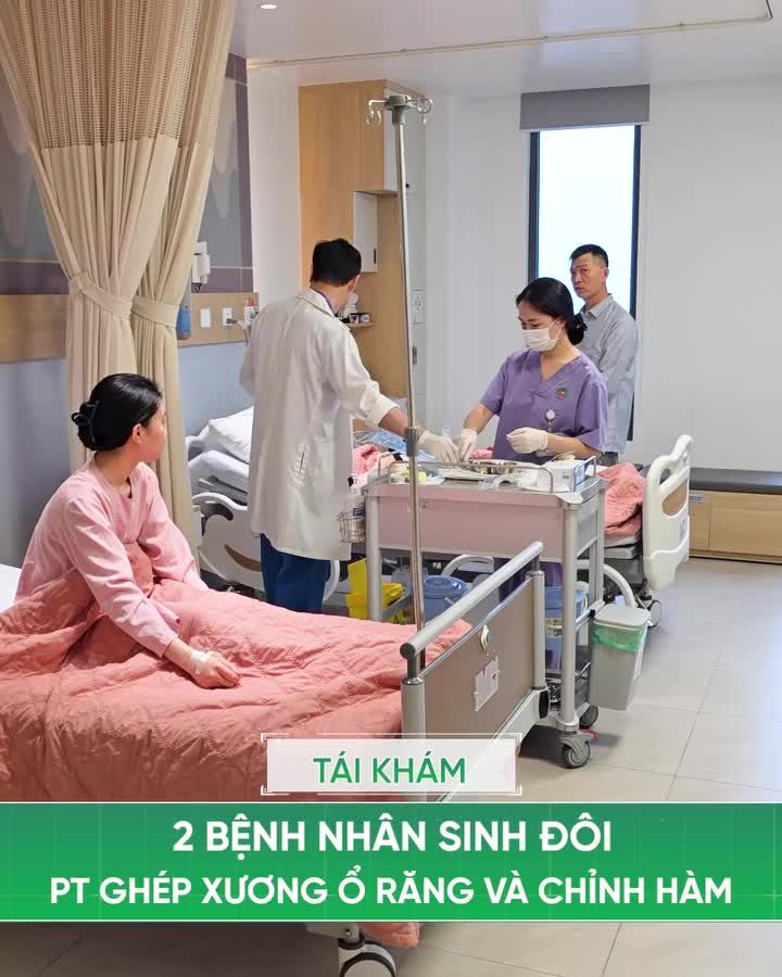 GẶP LẠI CẶP SINH ĐÔI SAU PT GHÉP XƯƠNG Ổ RĂNG VÀ CHỈNH HÀM