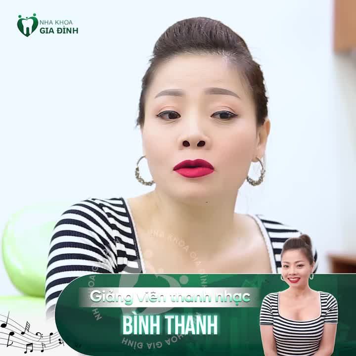 GIẢNG VIÊN THANH NHẠC HOÀN TOÀN ĐƯỢC THUYẾT PHỤC BỞI THẨM MỸ RĂNG SỨ TẠI NHA KHOA GIA ĐÌNH