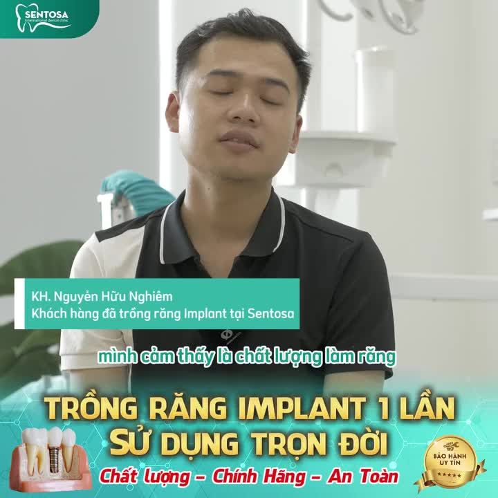 TRỒNG RĂNG IMPLANT 1 LẦN - SỬ DỤNG TRỌN ĐỜI