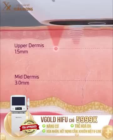 Chỉ từ 5999k, nâng cấp làn da với VGold Hifu - công nghệ xóa nhăn đỉnh cao trên thế giới đã được chuyển giao tại Xuân Hương